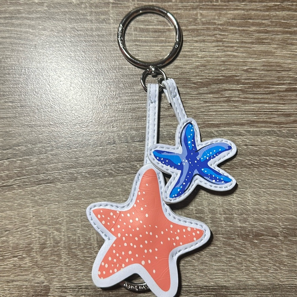 Vera Bradley Starfish Keychain